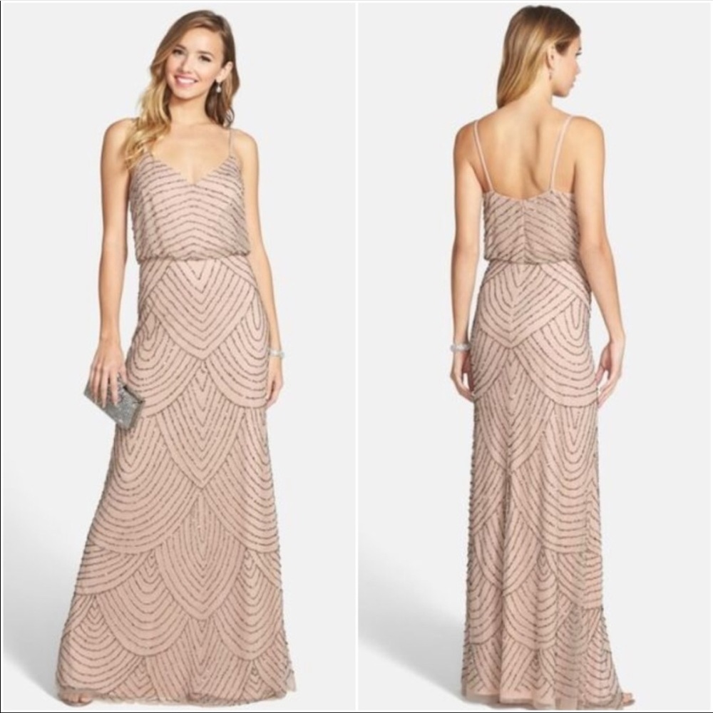 Adrianna Papell - Embellished Blouson Gown